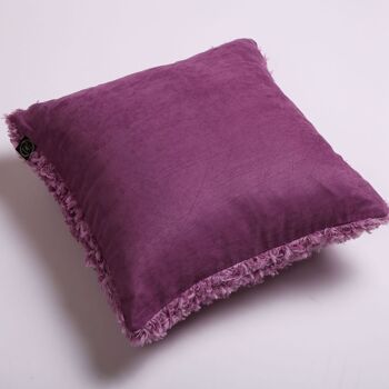 Oreiller d'accent en fil de plumes super doux violet 4