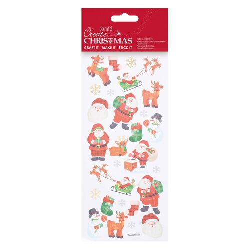 Create Christmas Foil Stickers - Leaping Deer