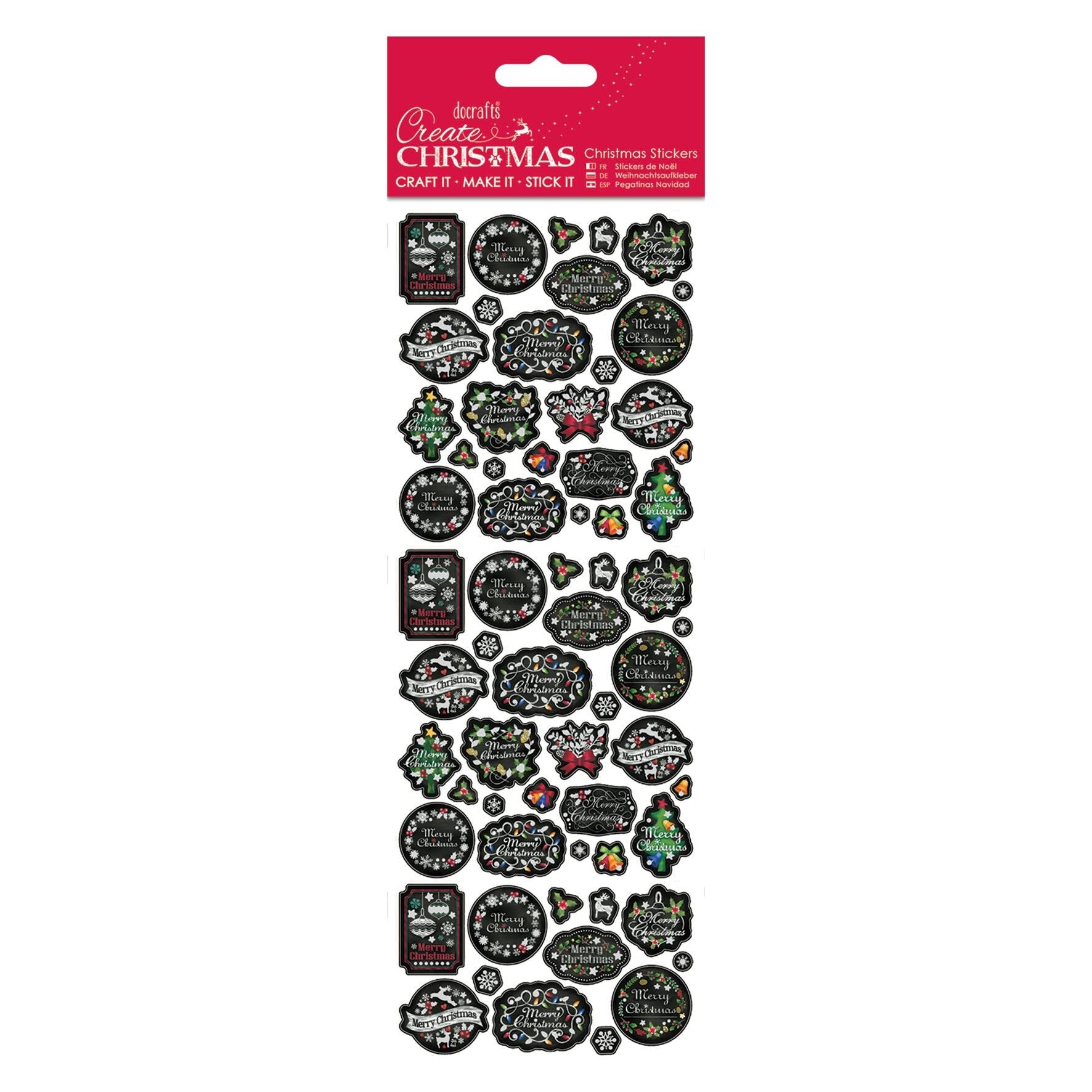 Weihnachtsaufkleber erstellen - Tafelbilder