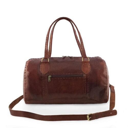 Jina Leather Barrelbag