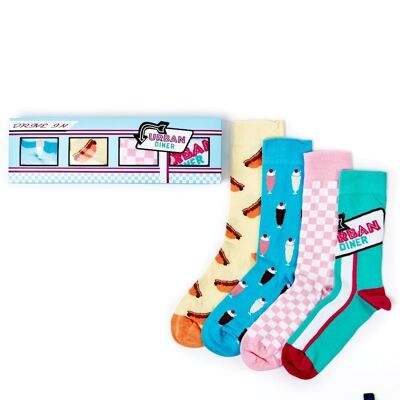 Unisex Diner Socks Gift Set