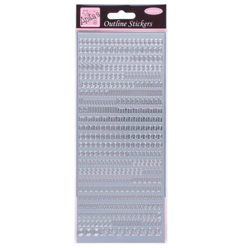 Anita's Outline Stickers, Large Numbers, Gold, For Scrapbooking, Card Making, Kids Play, Homework, Art, Craft, Embelish, Decorative, Paper, Card, Glass, Metal, Plastic, Foam