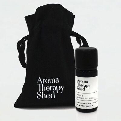 AromaTherapy Shed Relax Mezcla de aceites esenciales y bolsa de regalo