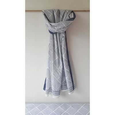 Scarf 'Infinity' with small stripe finish