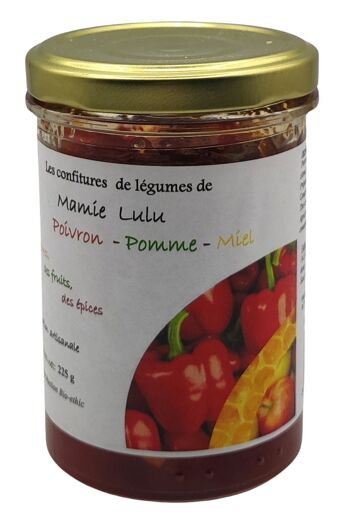 Confiture Poivron - Pomme - Miel - 225 g