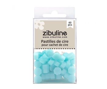 Pastilles de cire à cacheter - Givrées bleu ciel 2