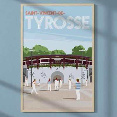 Cartel de la ciudad de Saint-Vincent-de-Tyrosse 2