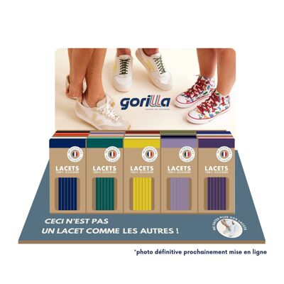 Pack cordones anchos COLOREADOS - 30 pares