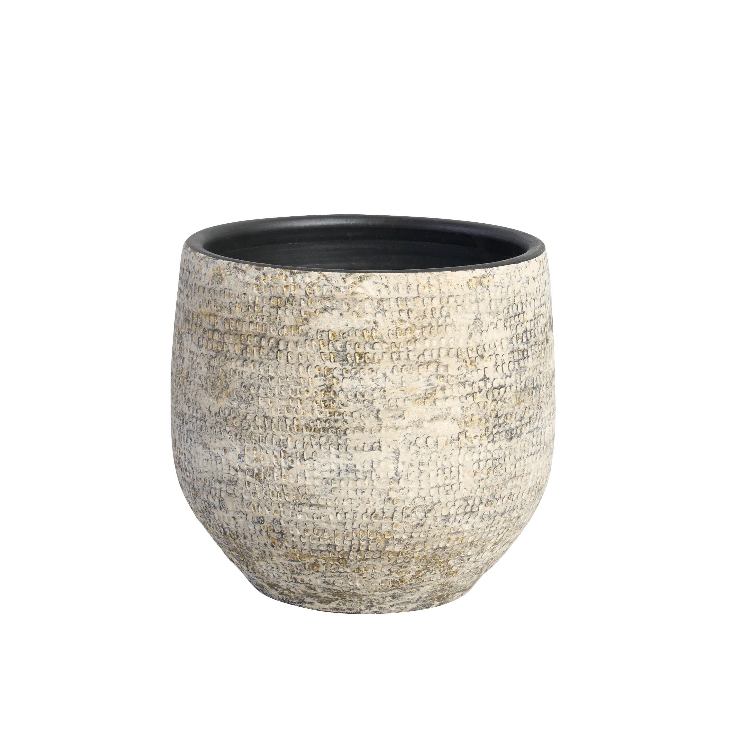 POT EN CÉRAMIQUE À PANNEAU FONCÉ