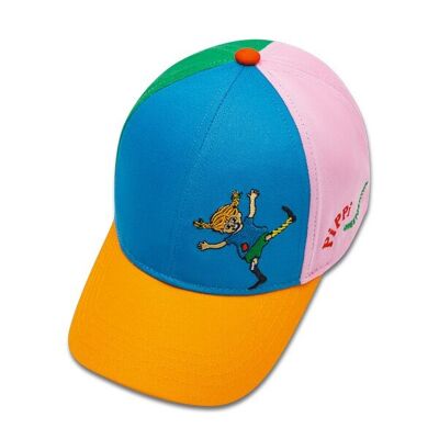 koaa – Pippi Calzelunghe “Kunterbunt” – berretto da baseball blu/verde/rosa