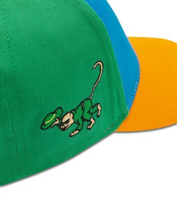 koaa – Pippi Brindacier « Kunterbunt » – casquette de baseball bleu/vert/rose 5