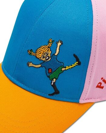 koaa – Pippi Brindacier « Kunterbunt » – casquette de baseball bleu/vert/rose 6