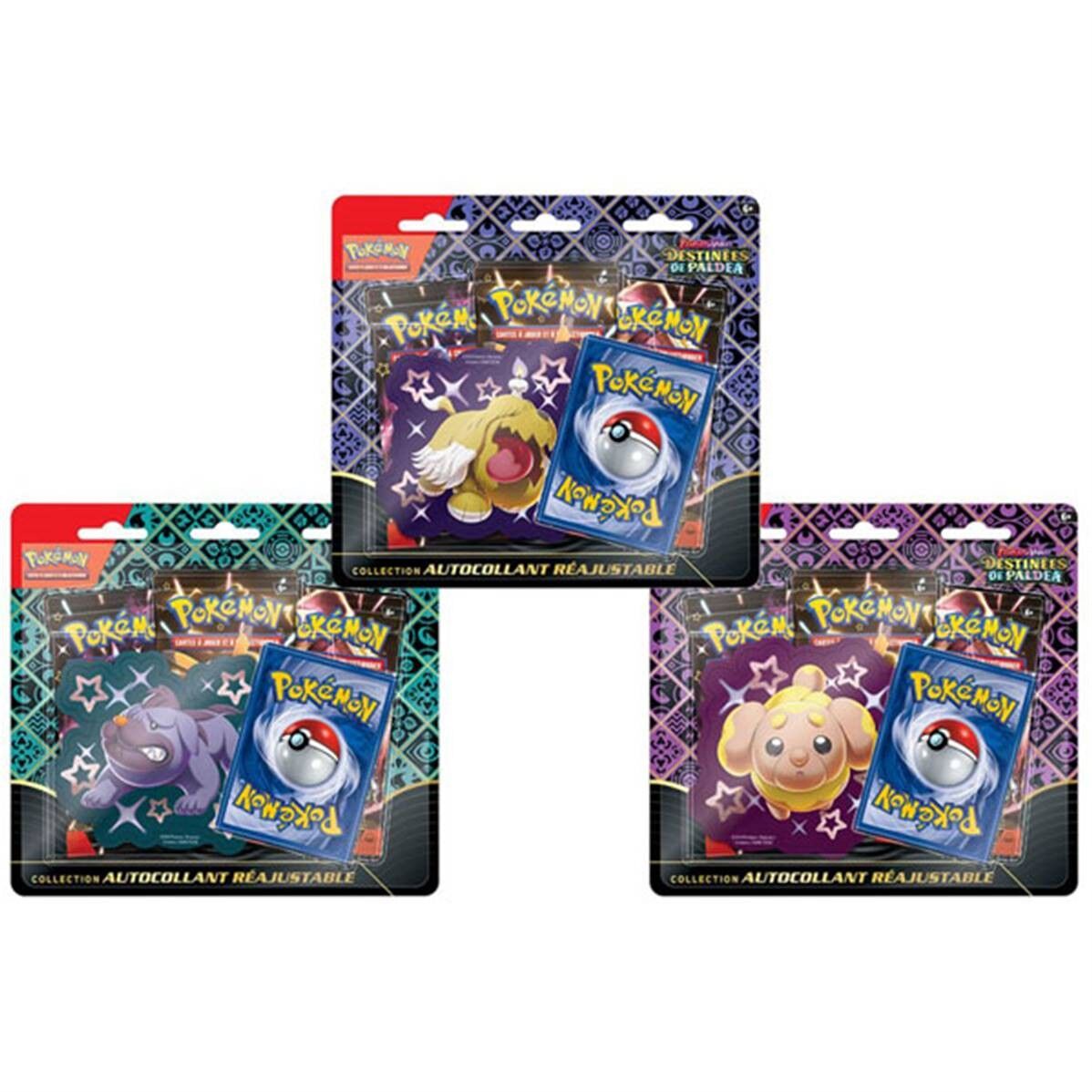 Pokémon EV045: pacchetto adesivi riadattabili (3 booster)