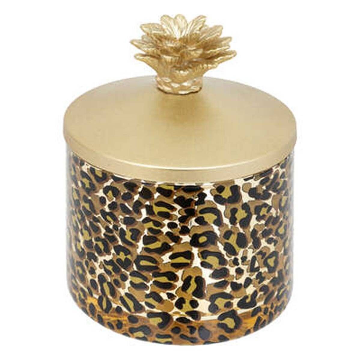 Candela profumata boudoir tropicale vaso in vetro e legno da 280 g