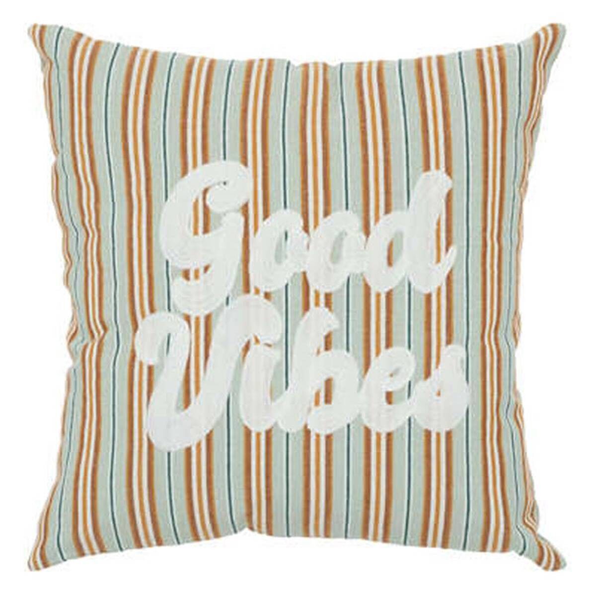 Cuscino a righe ricamato vintage Be 40 x 40 cm