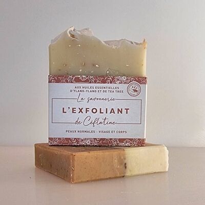 Exfoliating soap