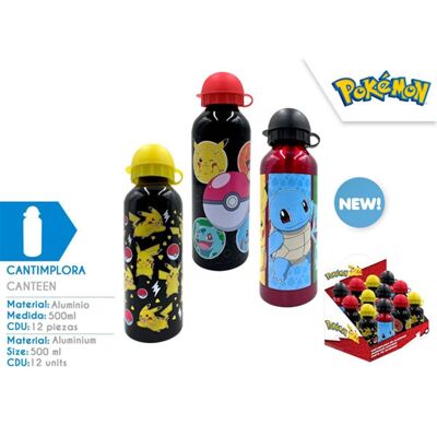 Botella aluminio 500 ml Pokémon