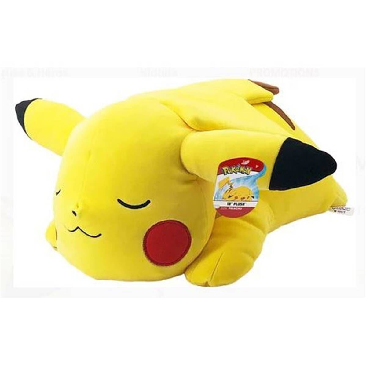 Pokemon Peluche Jumbo Endormie - Pikachu - 40 Cm