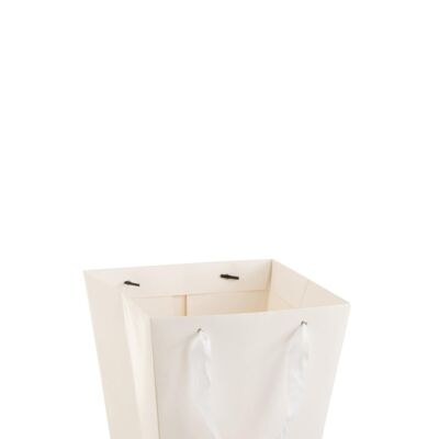 Maceta hermética bolsa con cinta papel blanco large
