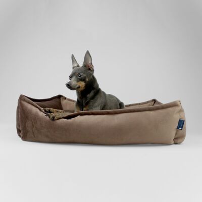Hillfoot & Paws Handmade Dog Nest Bed - Chocolate Brown