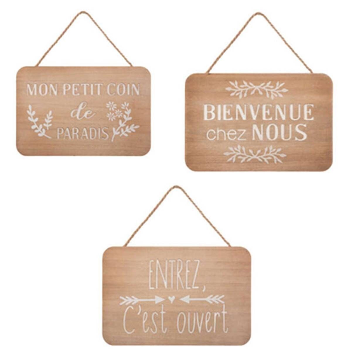 Plaque Porte Krystel 25x17 ass