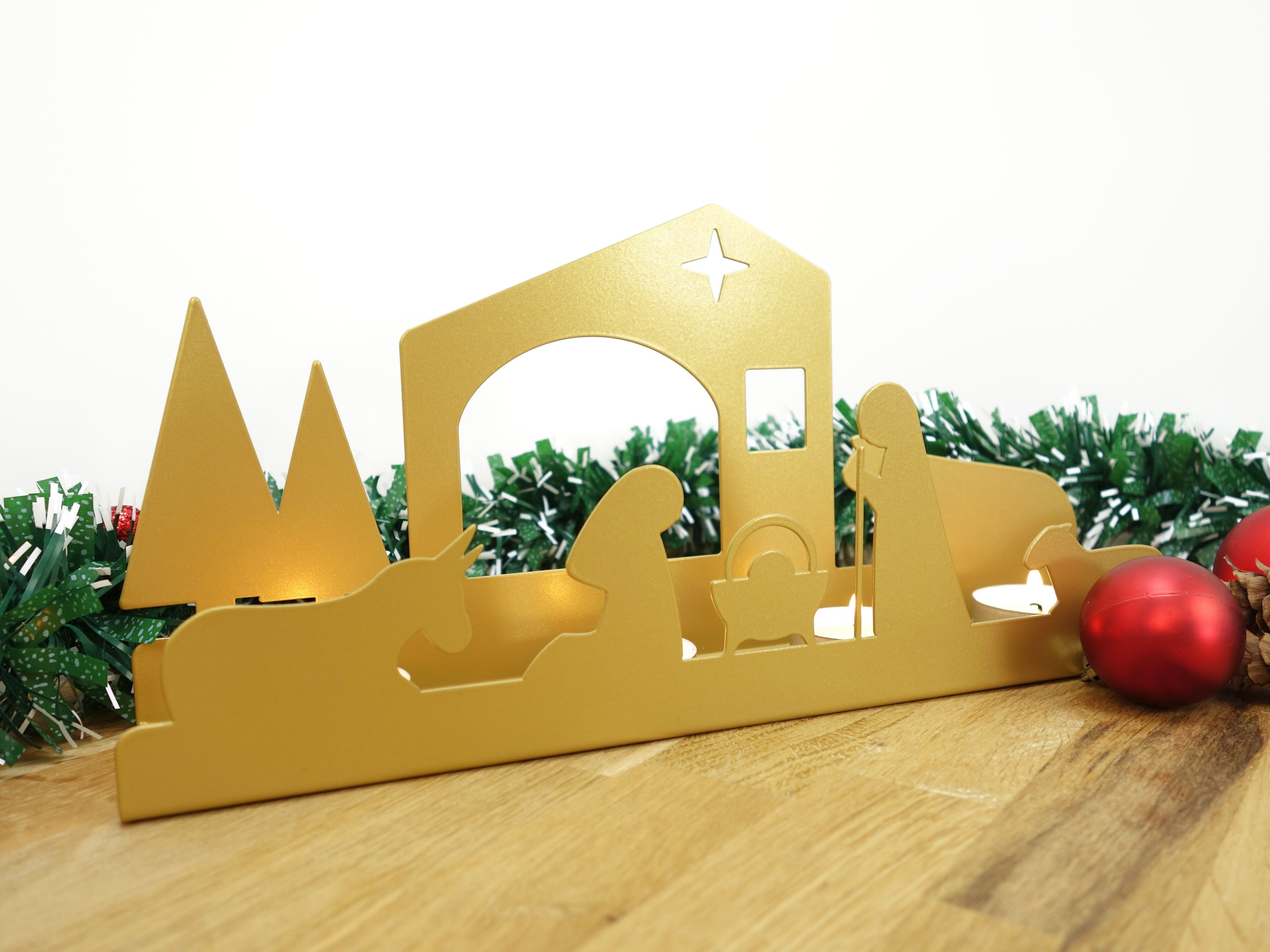 VEILLEUSE - Photophore Crèche de Noël