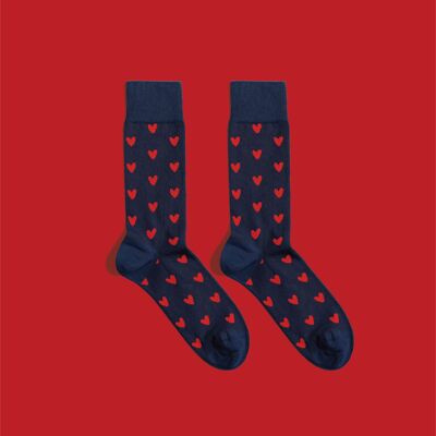 Calcetines Corazones | calcetines de amor | calcetines amantes | calcetines con estampado de corazones
