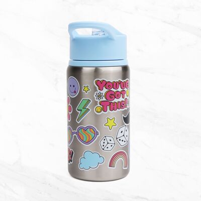 Children’s Sticker Splash Metal Water Bottle