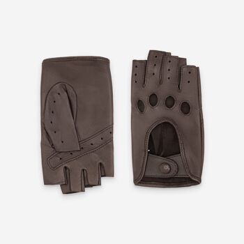 Gants de conduite, mitaines-cuir agneau-non doublé-21125NF 121