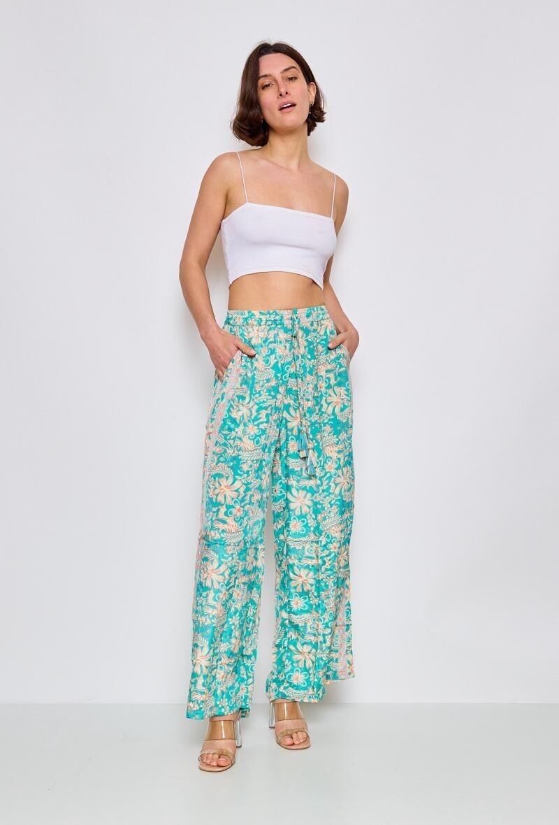 Flowing silk pants - One size