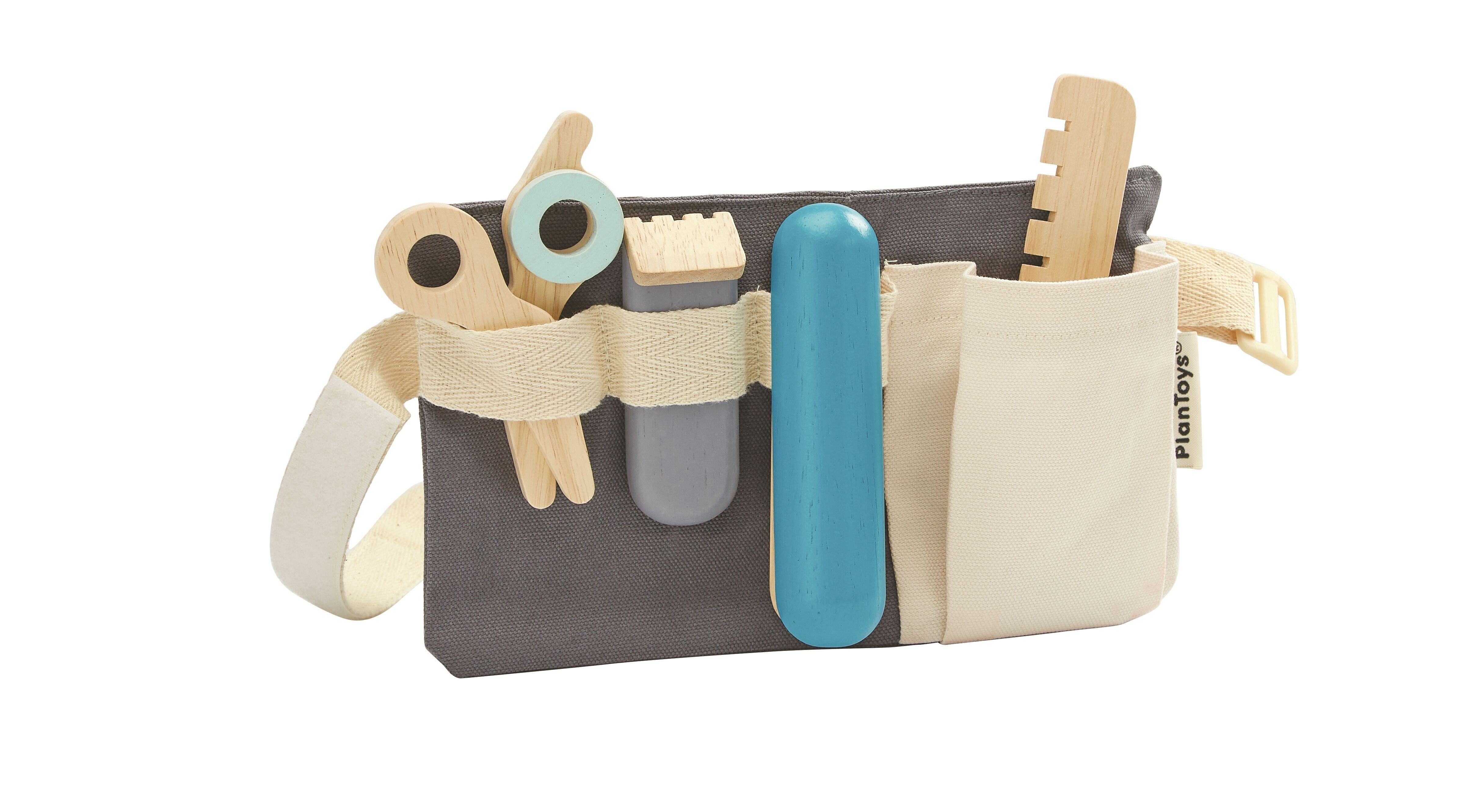 CLEMENT CLEMENTINE Set De Barbero Completo – Maletín Con Secador, Tijeras, Peine Y Más – Juguete De Imitación Para Niños De 3 Años En Adelante – Azul, 35 Cm