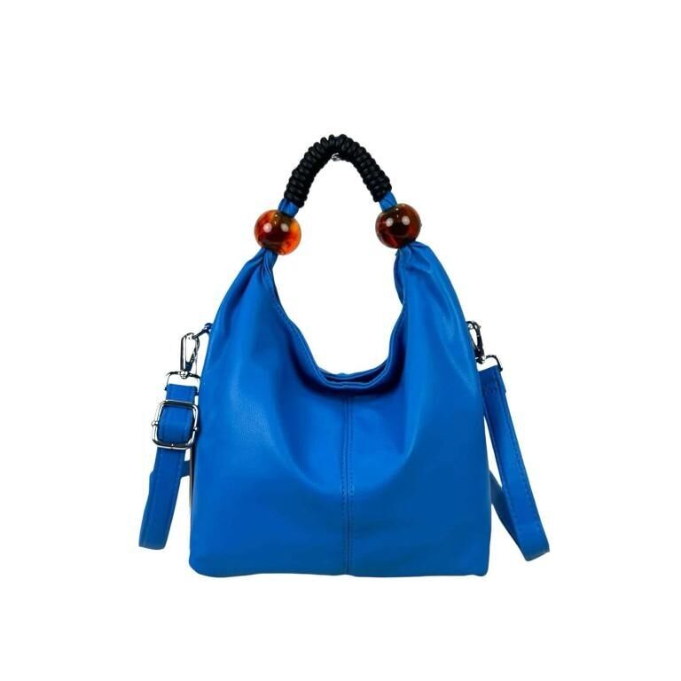 Borsa da donna in materiale sintetico con dettagli decorativi