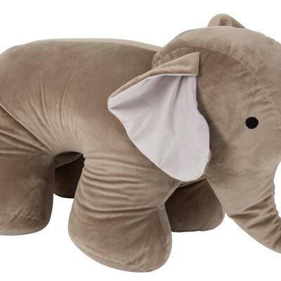 Elefante decorativo textil gris large