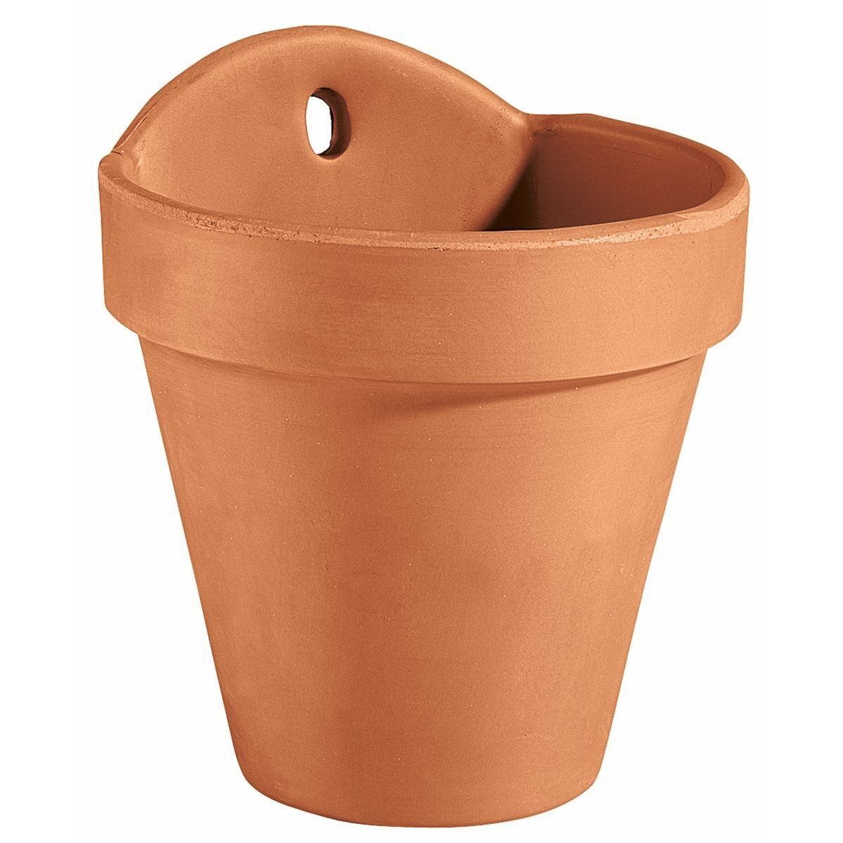 POT MURAL EN TERRE CUITE DIAM 18 ARGILE ROUGE