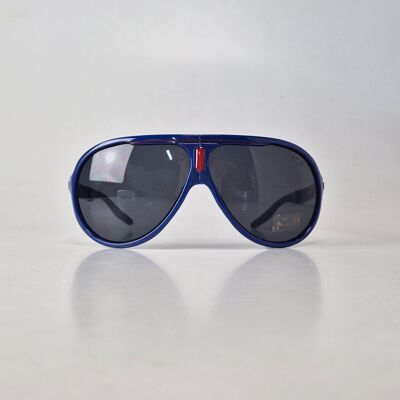 Gafas de sol plegables del club de fútbol FC Barcelona azules en estuche rígido para gafas