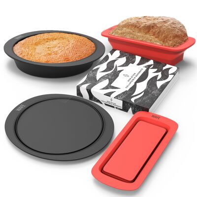 WAFE Lata plegable para pasteles y pan Bakemate, paquete de 2