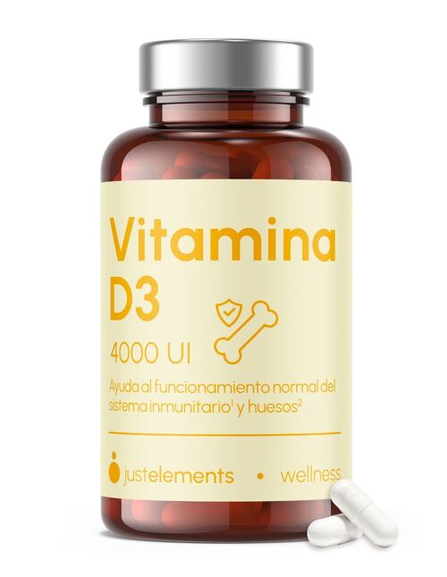 Vitamina D3 4000 UI Just Elements 90 cápsulas