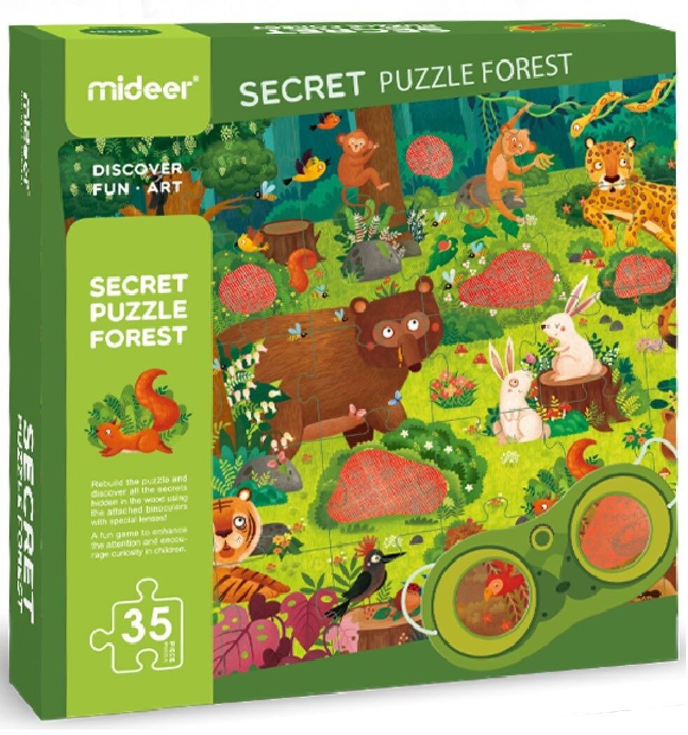 Puzzle dell'investigatore della foresta - Occhiali