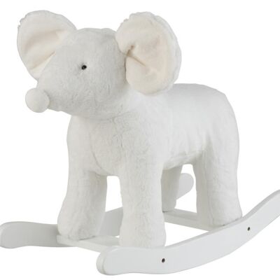 Raton columpio peluche blanco