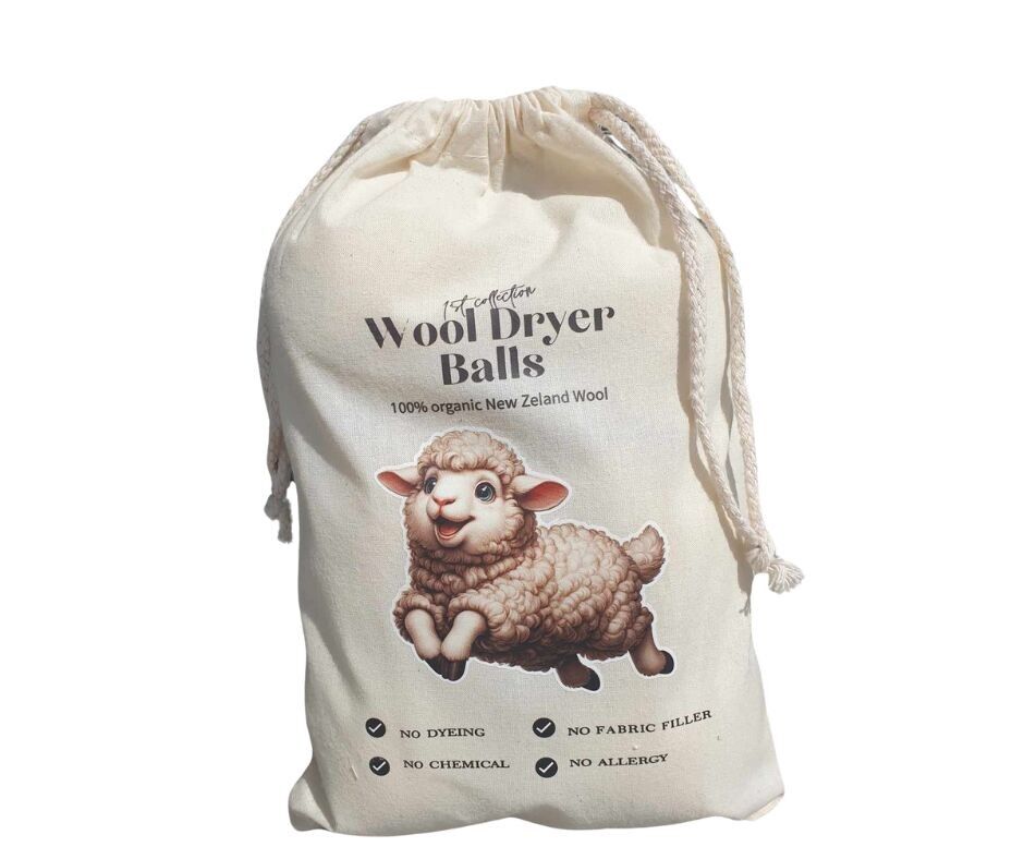 Bio-Wollbälle für den Trockner (6 Stk.) 