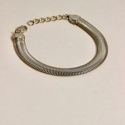 Pulsera Anna - estilo preppy ancho minimalista