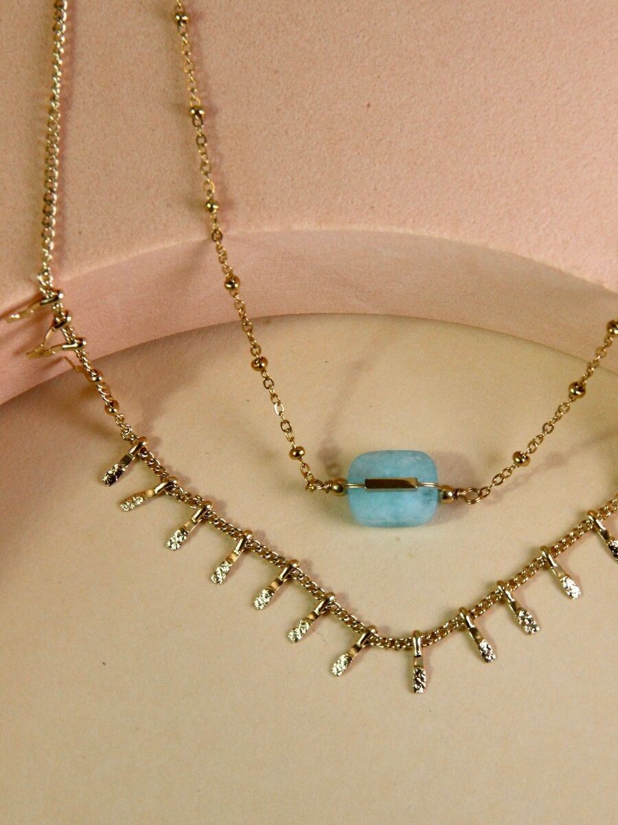 Alessia-Halskette – Doppelkette im Boho-Chic