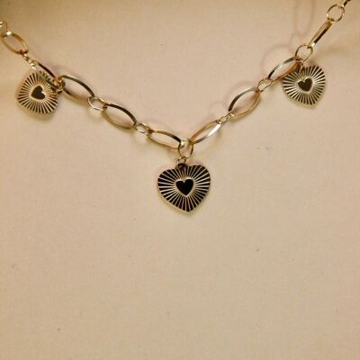 Collar Mi Corazon - colgantes de corazón boho chic