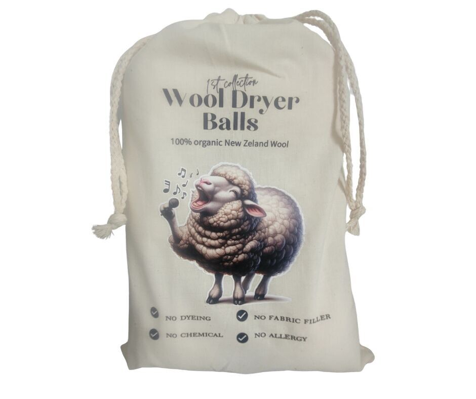 Bio-Wollbälle für den Trockner (6 Stk.) 