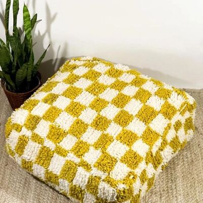 🌟Coussin de sol marocain fait main en tapis Beni Ourain 🌟