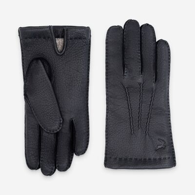 Gants cuero cerf-100% cachemire-22086CA