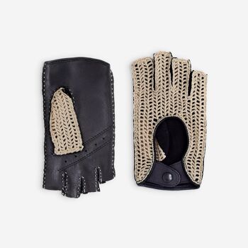 Gants de conduite, mitaines-cuir agneau-non doublé-21124NF 3