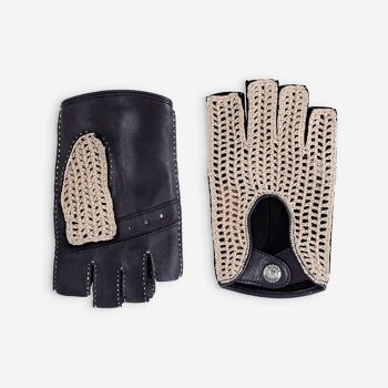 Gants de conduite, mitaines-cuir agneau-non doublé-22034NF 23