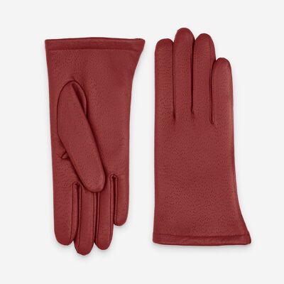 Gants cuir agneau-100% polyester (polaire)-20867PO