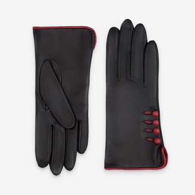 Gants cuir agneau-100% soie-21153ST